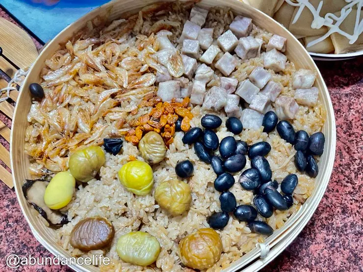 麻油五彩油飯