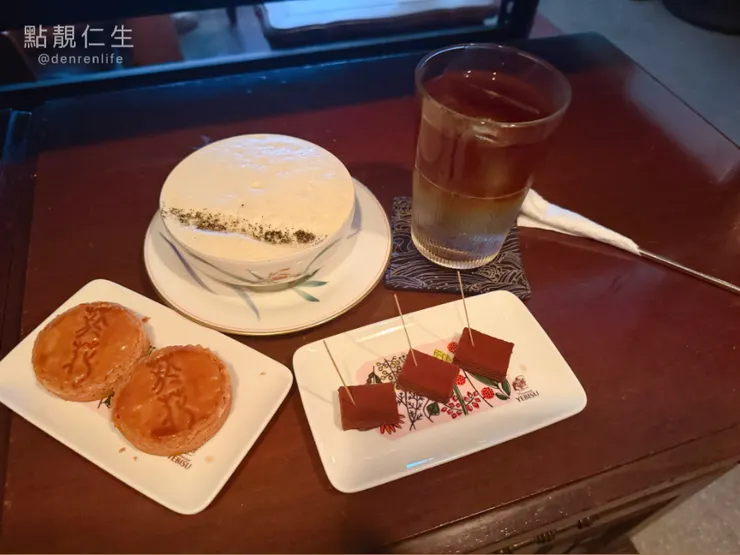 以為是巧克力蛋糕的菸花道生巧克力(前排右一）