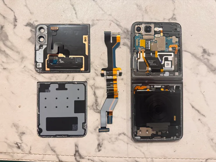 Z flip 5更換輪軸排