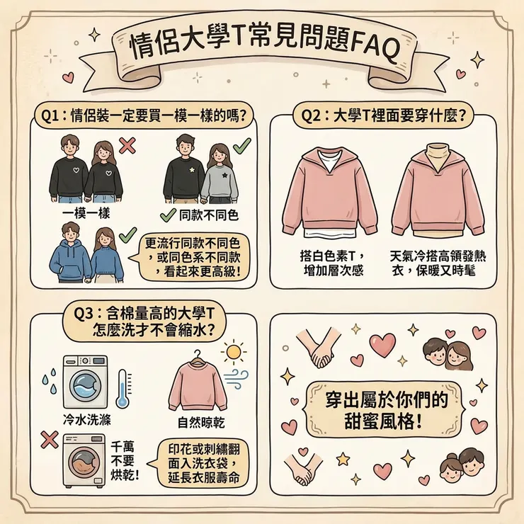 情侶大學T常見問題FAQ