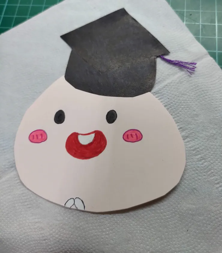 去年筆者將喜歡的角色製作成剪紙造型書籤，送給順利畢業的超級好朋友～