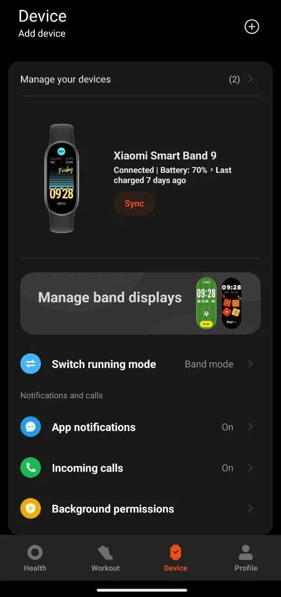 小米手環在充電7天後仍然有70%電量,依麥克的使用習慣可以輕鬆達到14天不充電,推測要達到官方宣稱的21天續航也沒問題。