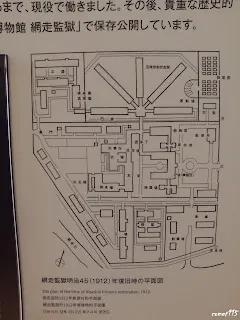 原本網走刑務所的平面圖