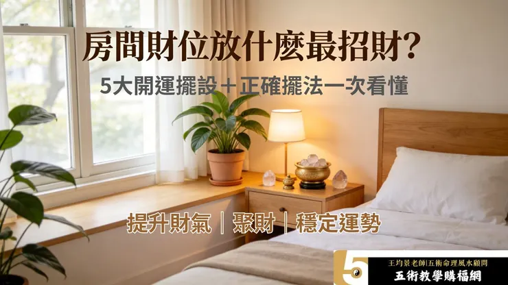 房間財位擺對,財運翻倍!5種招財小物+擺放禁忌一次看(附套房/小房間懶人包)