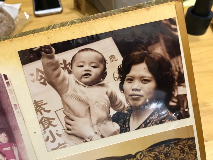 三個月大的我與我的媽媽