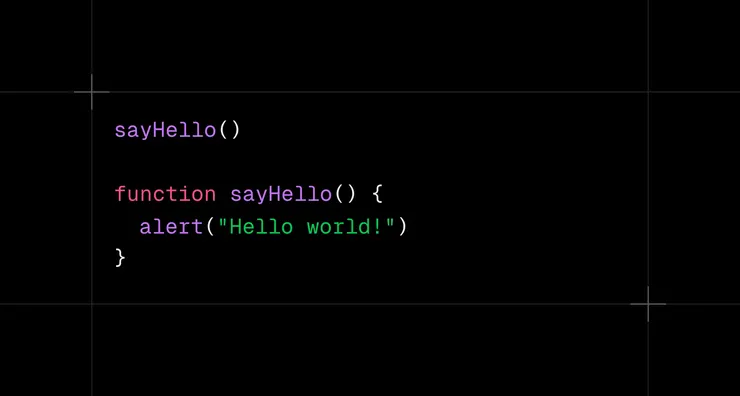 先使用function再定義function在JavaScript裡面是可行的。