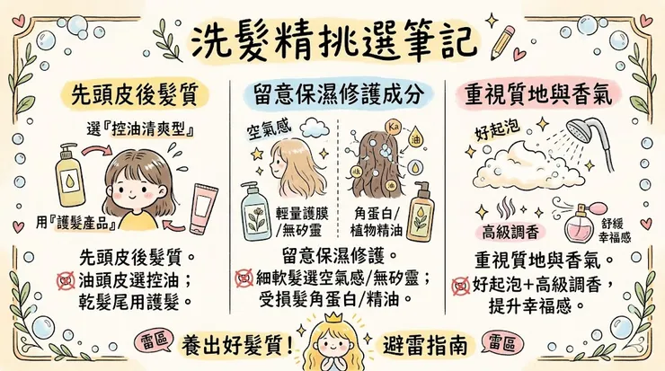 挑選洗髮精的重點與避雷指南
