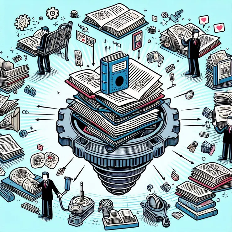 教育界應該要好好思考此事，而非繼續盲目花錢辦壞事。 (小昕咒語Bing繪圖)