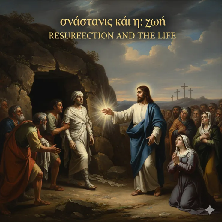 拉撒路手腳裹著布走出墳墓,耶穌吩咐旁人:「解開,讓他走!」