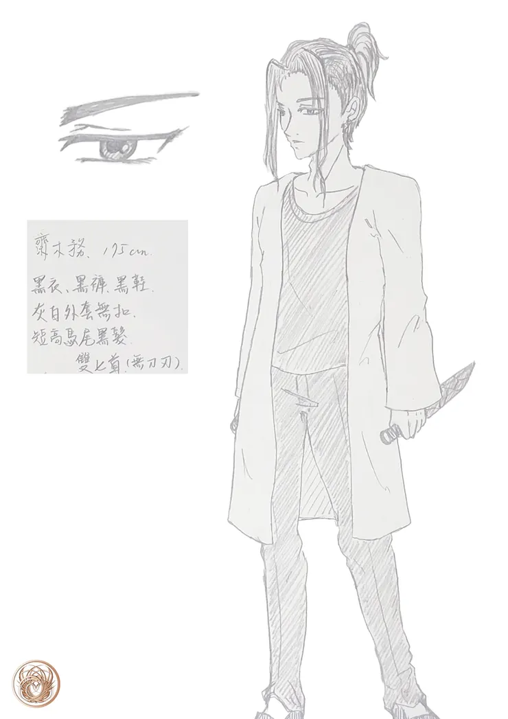 齋木務角色側寫｜乙參繪製