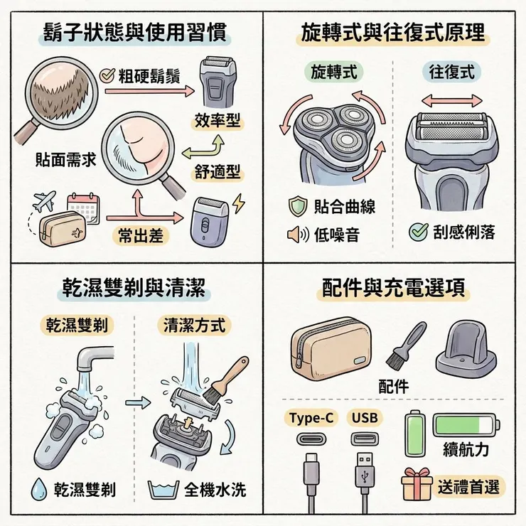 【電動刮鬍刀推薦】2026 旋轉式還是往復式?🪒 Dcard、Threads 激推 8 款送禮自用比較