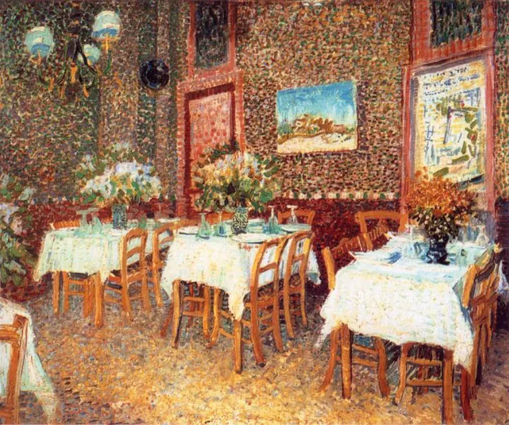 Interior of a Restaurant 1887.summer