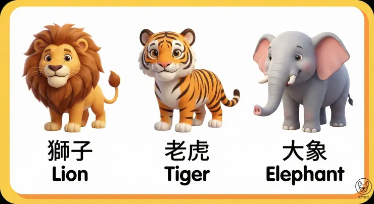 Gemini 3 Banana Pro 實測：兒童雙語動物識字卡全中文生成指令示範