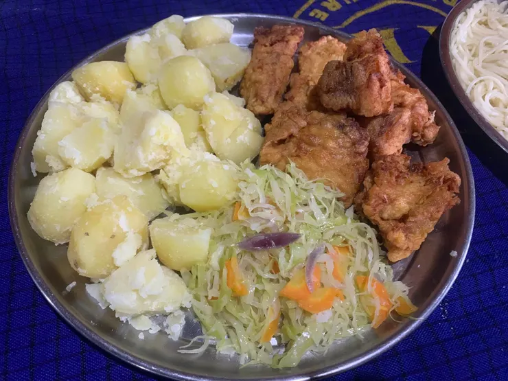 豐盛營養的晚餐