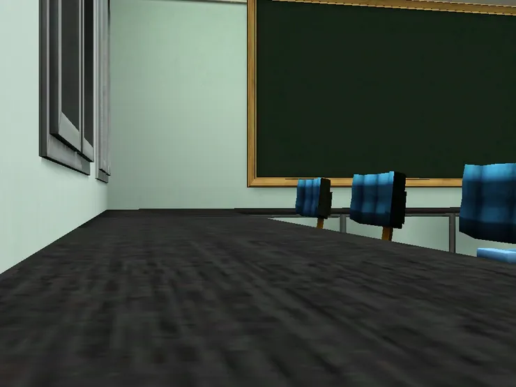 黑色的超長桌面。