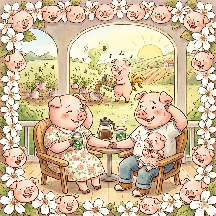 AI繪圖：豬愛之家(下)
