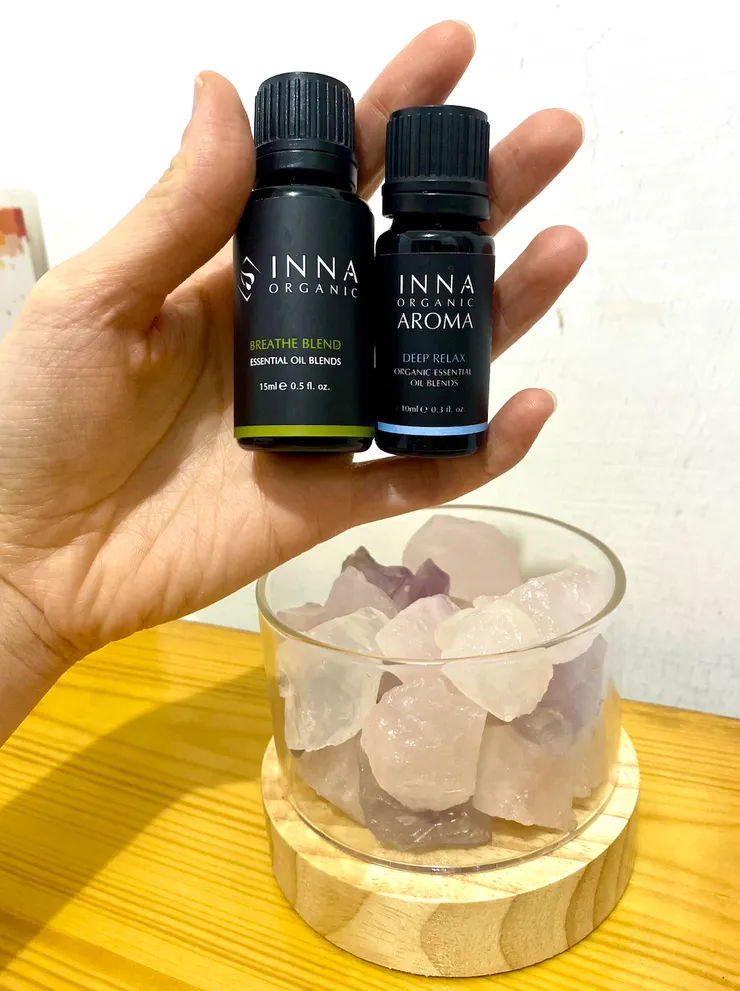 用嗅使用不同香氣屬性的精油可以幫助切換「工作 － 放鬆」狀態