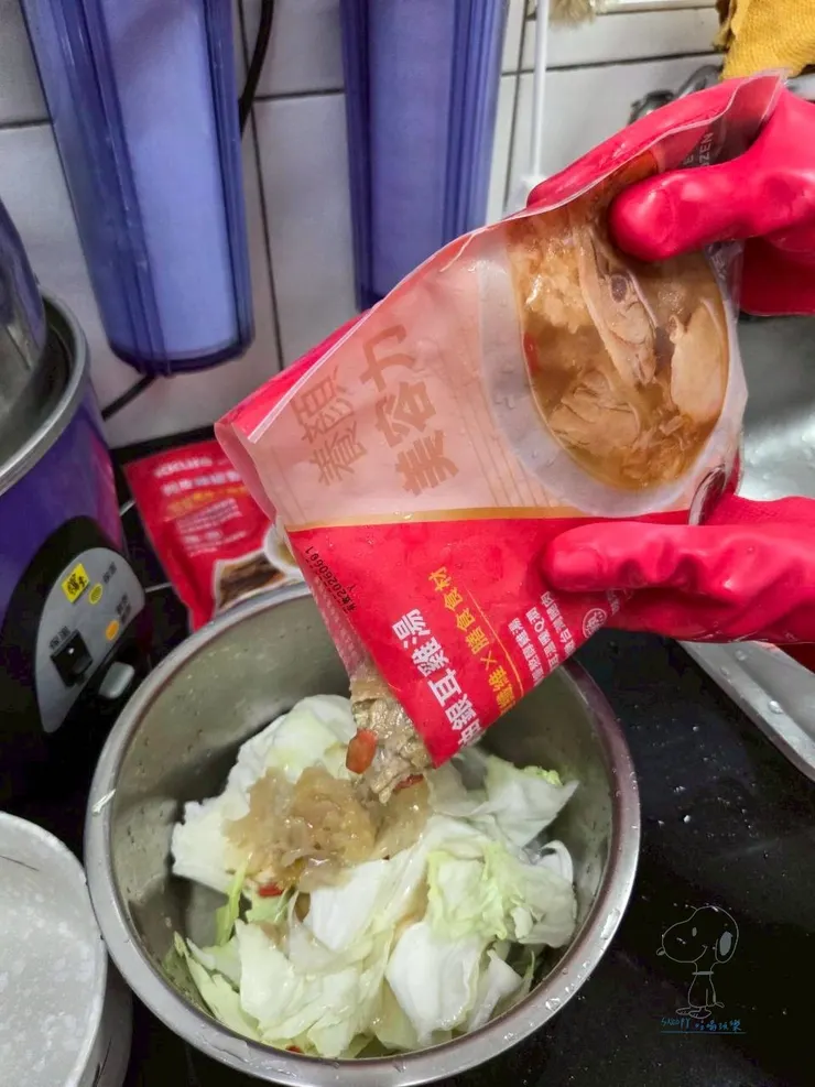 搭幾片高麗菜，加分！