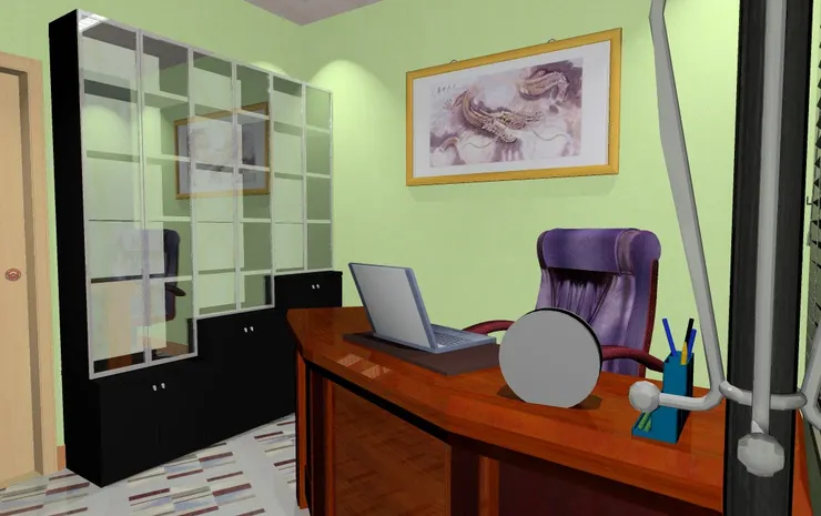 一眼便覺得是經理房,絕對不是小職員使用。