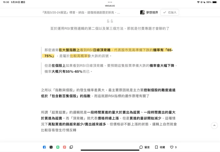每週展望截圖