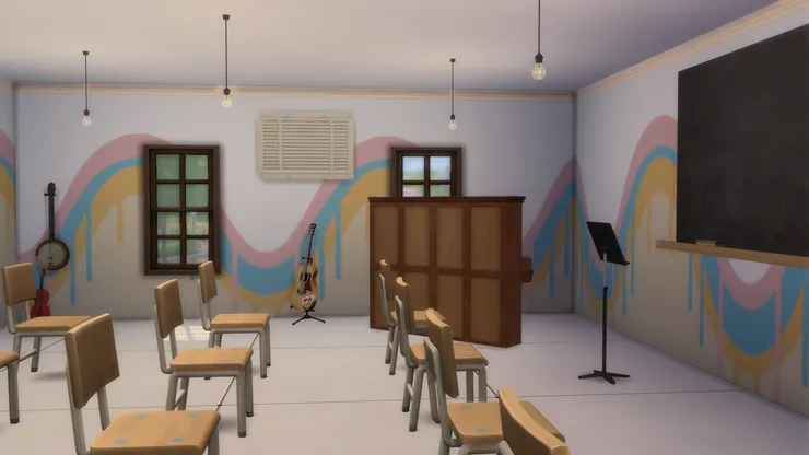 這裏就是音樂室啦，門當然打得開！才沒什麼不可思議事件！