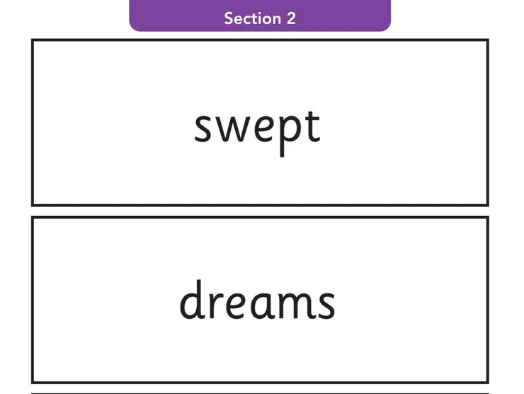 第二部分,真實單詞