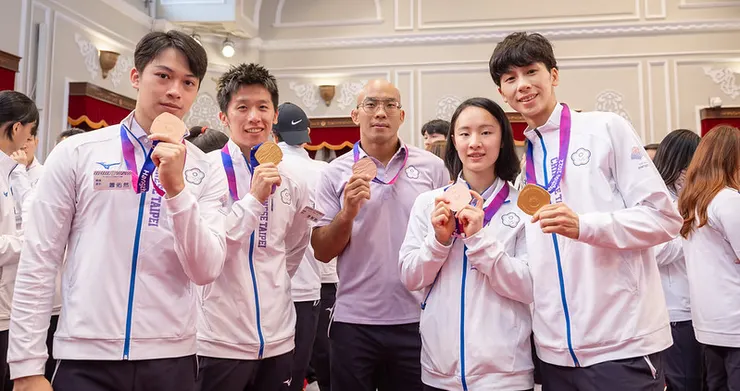 本屆亞運,台灣選手不只表現亮眼,更有許多歷史性的突破。圖:總統府提供