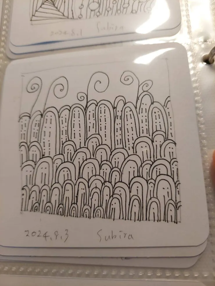 纏繞畫創作-仙人掌