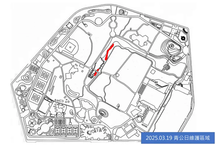 三月份的維護區域....主要集中於流道右岸的A區及林區外緣的B、C樣區