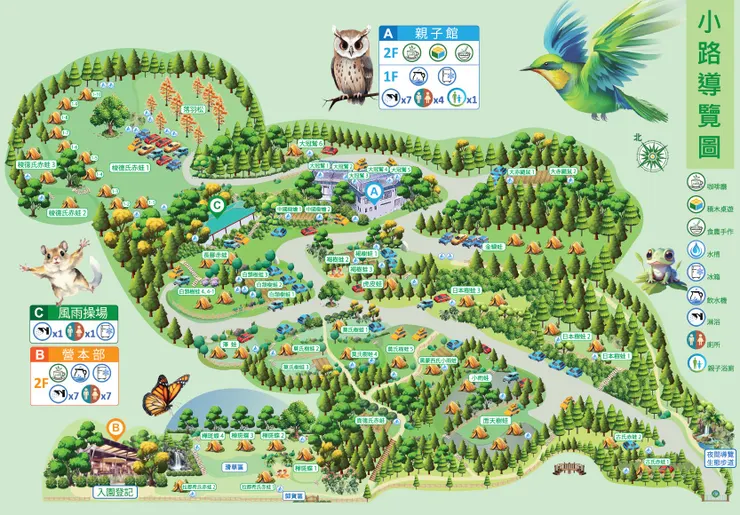 小路露營區地圖，取自官方臉書