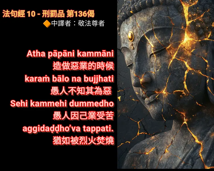 法句經 10 - 刑罰品 第136偈