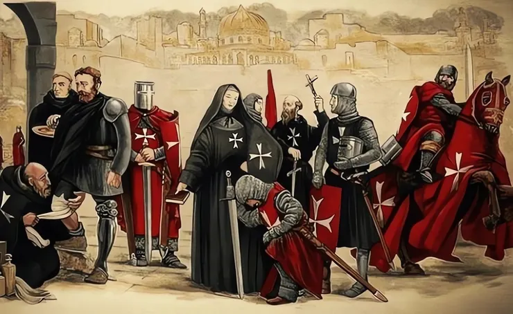 不同外觀的醫院騎士團