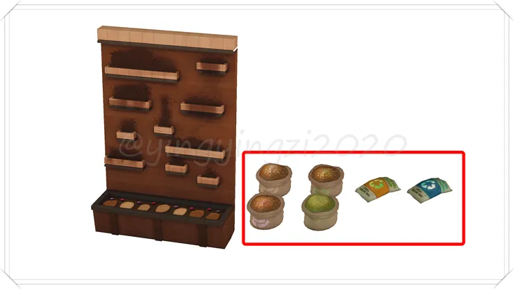 垂直藥草園(左);肥料及沃土(右)