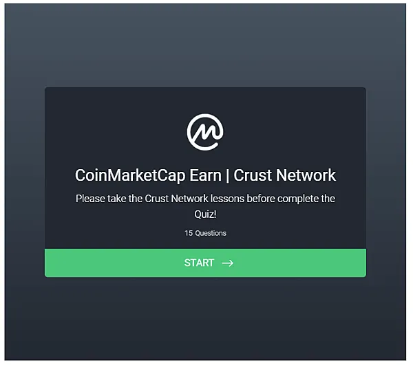 CoinMarketCap｜空投 教學 Crust Network CRU 代幣 (Learn Crypto. Earn Crypto.)