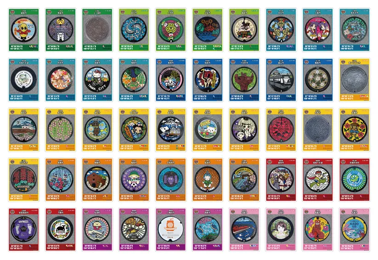 人孔蓋卡。圖／日本GKP官網