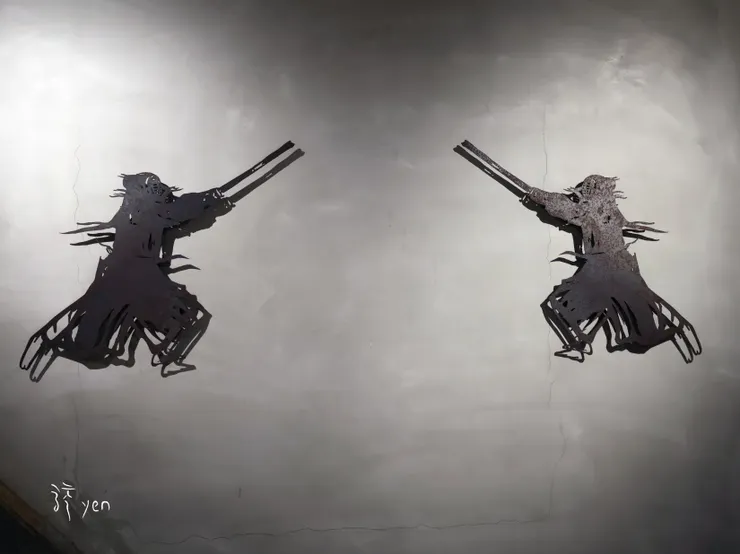 劍道故事館帥氣的牆面藝術