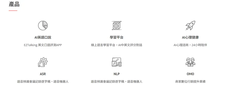 易晨智能提供多項商業服務。（圖片來源：易晨智能官網） &nbsp;