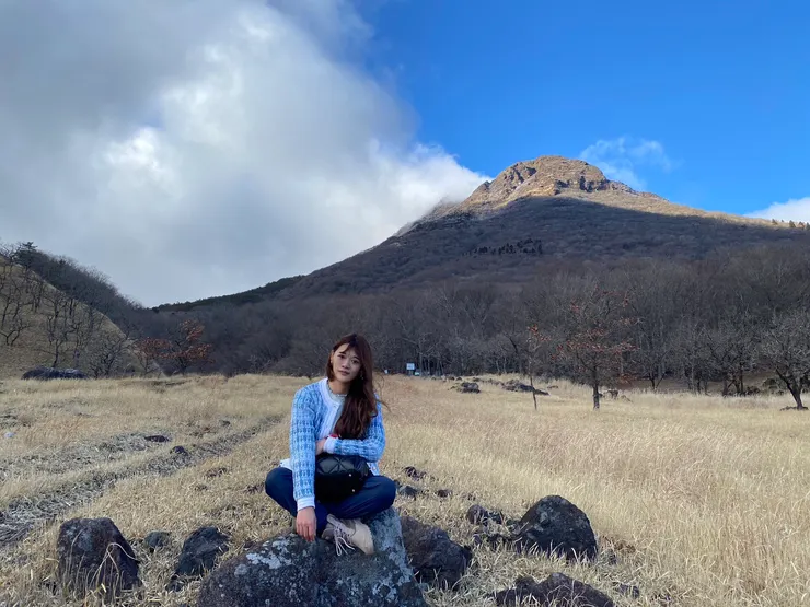 日本大分-由布岳