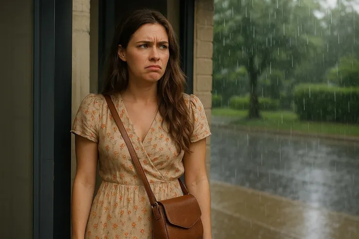 我不喜歡在雨天出門