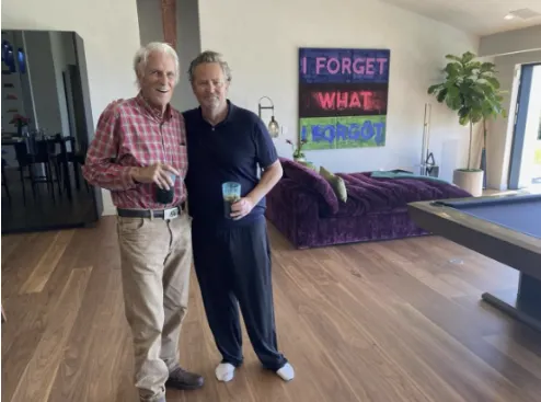 馬修與父親 Photo by Matthew Perry IG