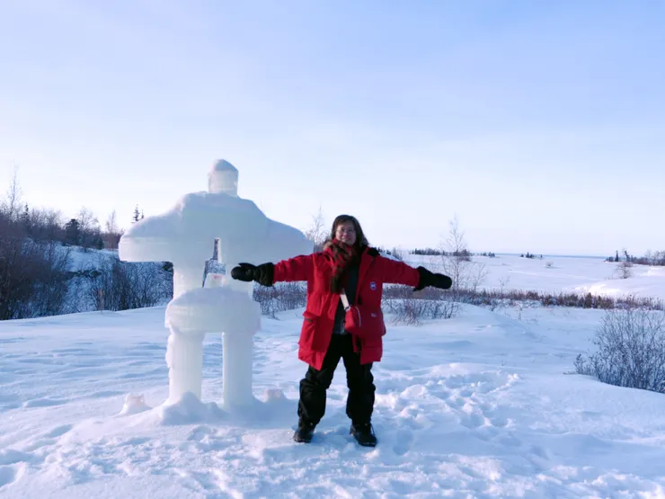 常被我們拿來當前景的冰雕