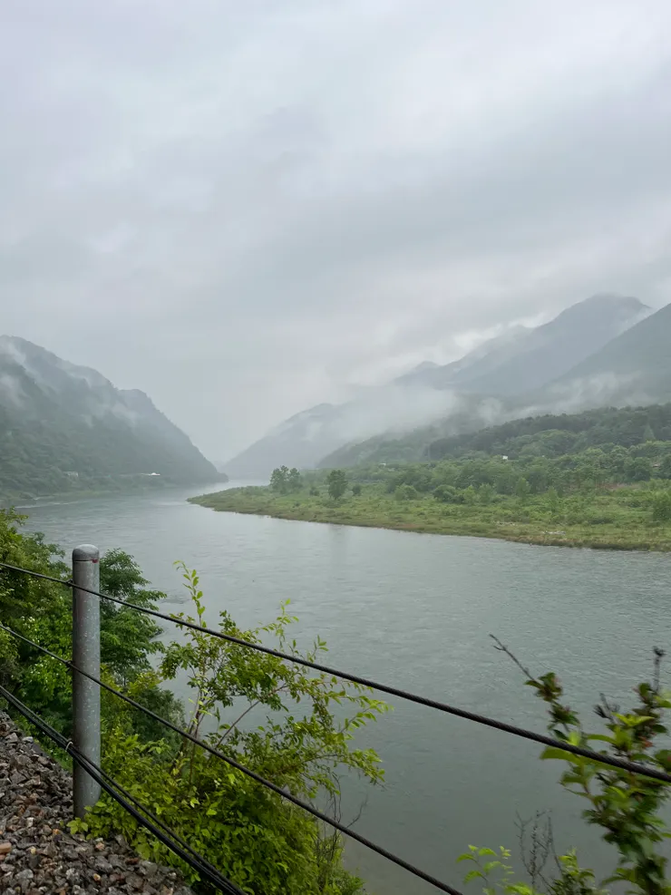 北漢江沿路景色