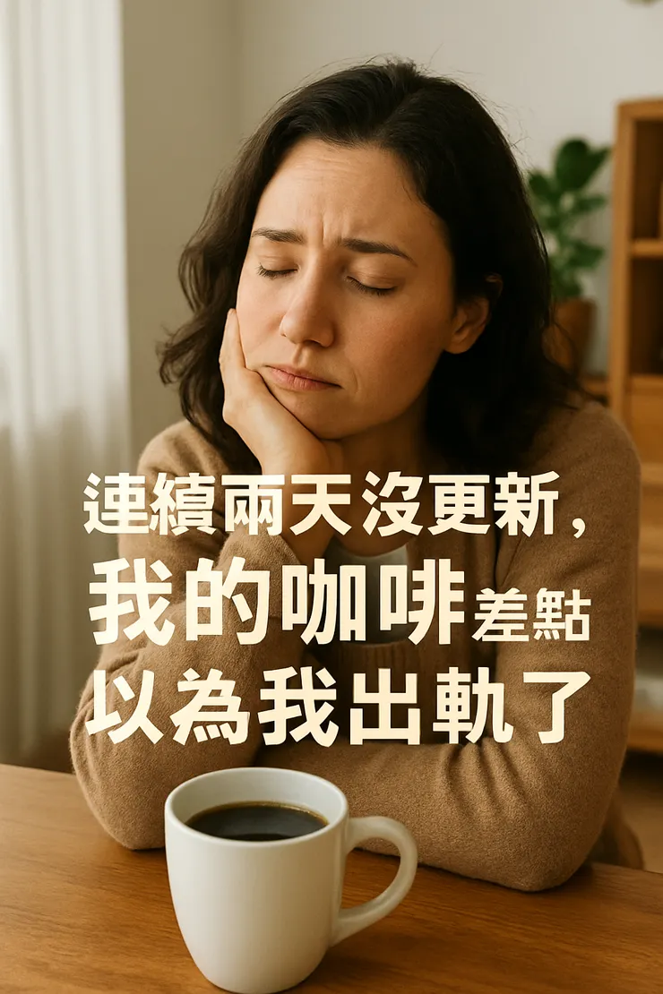 連續兩天沒更新，我的咖啡差點以為我出軌了