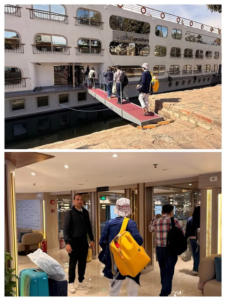 登上尼羅河郵輪