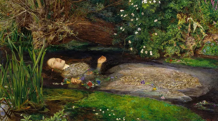 Ophelia,米雷所繪,resource from wikipedia