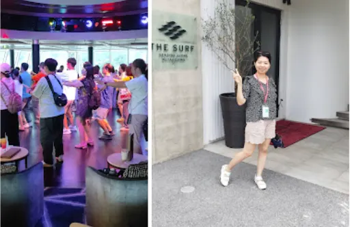 左：啟航party。右圖：宮古島特色名店踩點