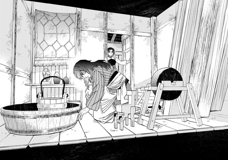 進行塗黑、加入網點後完稿。