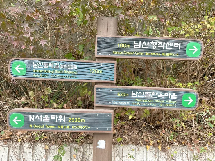 南山漫步北側循環路路標(Ms. 7拍攝)