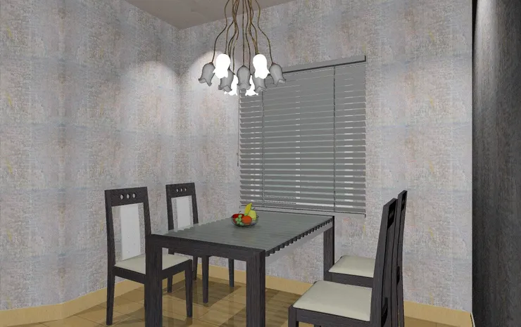 飯廳走灰白黑調子,有點型格。