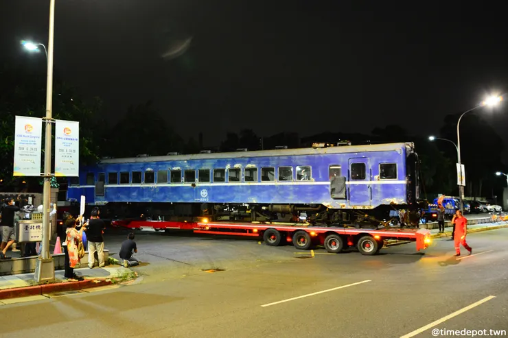 DR2203號在2018年從臺東送到舊北廠時的樣貌